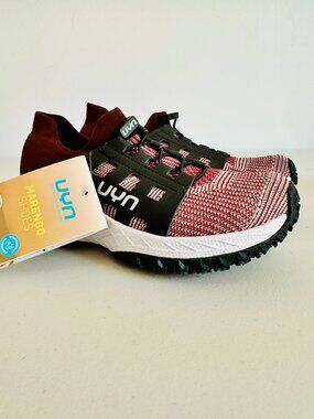 UYN MARENGO MEMBRANE 115 MAROON MERINO WOOL BUCEFALO TRAIL SNEAKERS SIZE 6